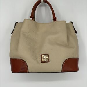 Dooney & Bourke Pebble Leather Cream Bag